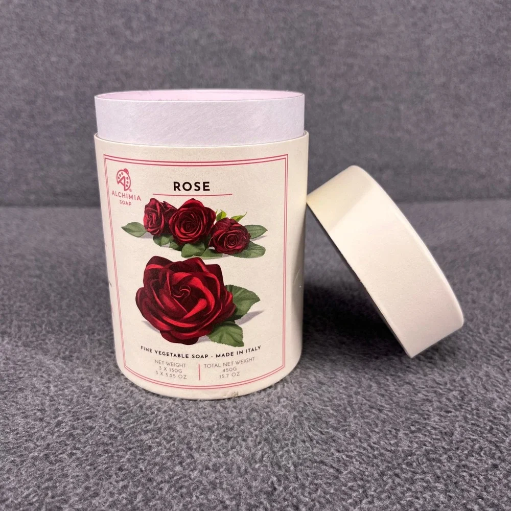 Alchimia Soap‎ Rose Fine Vegetable Soap Women 3x150g Pink Made in Italy Gift Set